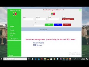 Child Care Management System Using C# and SQL Server