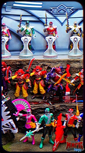 Where do the toys go after I make my YouTube videos? On the display wall! This is what I did with the Bandai America Samurai toys. (This is the figure wall, Megazords have their own display) #powerrangers #samurai #powerrangerssamurai #toydiorama #diorama #woodlandscenics #display #toydisplay #mmpr #mmprtoys #modelrailroading #modelrailroadscenery | MMPRtoys