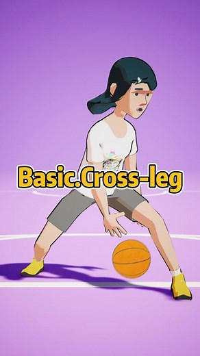 Are you saying it's easy to lose the ball when dribbling between the legs? #basketballtraining #animation