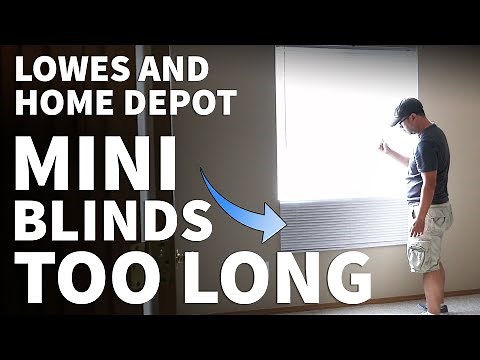 How to Shorten Mini Blinds Length – Shorten Faux Wood and Aluminum Blinds to Custom Length