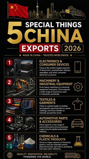China's 5 Biggest Exports in 2026 🇨🇳 | Made in China Products Exported Worldwide | #shorts