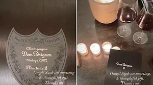 Pia Miller gifted $700 bottle of champagne to celebrate engagement