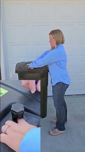 How to Open a Bear-resistant Garbage Can: Toter Brand with Top Lock