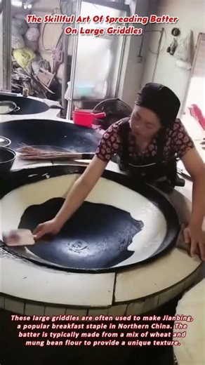 The Skillful Art Of Spreading Batter On Large Griddles