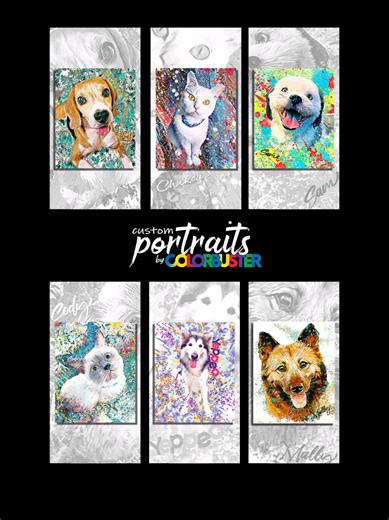 ✨Memories reimagined✨ Some moments are just too special to stay in a photo album. #colorbuster #pets #portrait #dog #cat