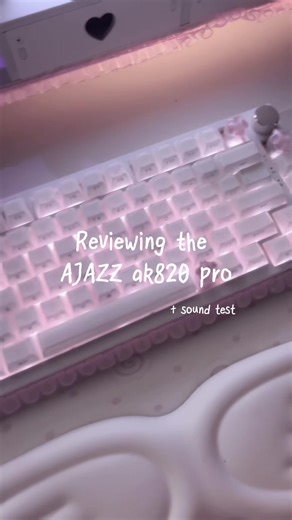 review of the ajazz ak820 pro finally >.> it took me so long to edit this idk why #ajazzak820pro #pcsetup #ajazzkeyboard