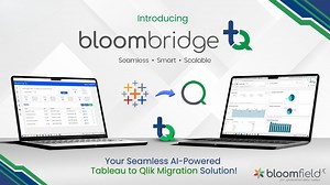 Introducing Bloombridge–TQ Your Seamless AI-Powered Tableau to Qlik Migration Solution is Here! Say goodbye to complex migrations and hello to effortless transitions with Bloombridge–TQ, our powerful new AI-driven tool built by Bloomfieldx. Designed to make Tableau to Qlik Sense migrations faster, smarter, and smoother, Bloombridge–TQ does the heavy lifting for you. 🔍 What it does: ✅ Automates Discovery, Planning & Assessment of your Tableau Workbooks ✅ Handles complex setups – Custom SQL, SQL 