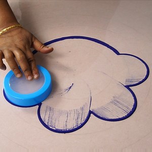 637K views · 5.8K reactions | Simple and Easy Rangoli using Innovative Techniques I used Box Lid to Create Flower Shape for Rangoli. Given Details using easily avilable things Paint Brush, Glue Bottle and Colour powder. #rangoli #Simplerangoli #rangolibyjayanthig #satisfyingvideo #relaxingvideo #relaxing #Hobbyideas #Easyrangoli #jayanthig #diy | Simple Rangoli | Facebook