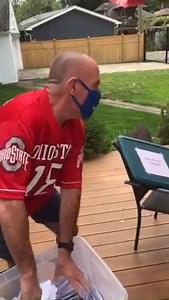 Bob shakes it up to to select our winners | Kiwanis Club of Columbus