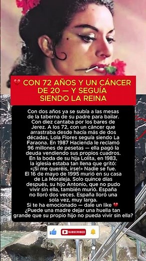 Lola Flores — la Faraona que enterró España dos veces en quince días