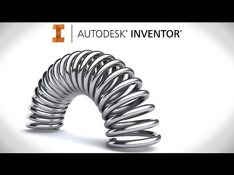 Curved spring tutorial, it's adaptive too! | Autodesk Inventor
