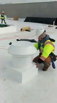 Pop Roof Vent - 2 minute Install on a flat PVC Roof.