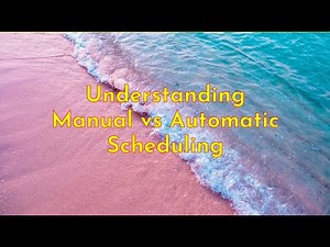 Understanding Manual vs Automatic Scheduling in MS Project