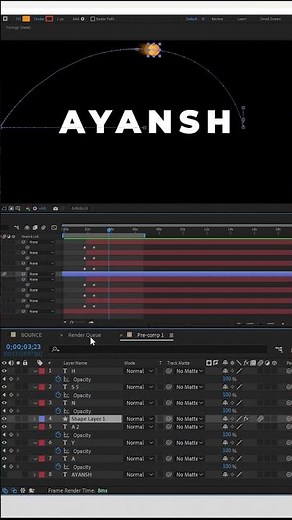 BOUNCE TEXT | LEFT TO RIGHT | AFTER EFFECTS | MOTION GRAPHICS