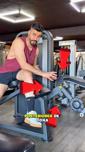 🔥 Quer crescer e definir os posteriores de coxa? O segredo começa no ajuste da mesa flexora.