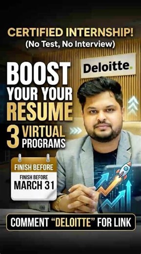 Free Virtual Internship by Deloitte 💼