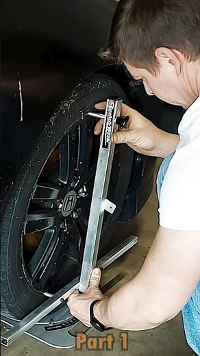 Simple DIY Wheel Alignment #carrestorationproject #carcustomization