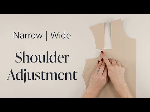 How To: Narrow | Wide Shoulder Adjustment (Sewing Fitting Tips)