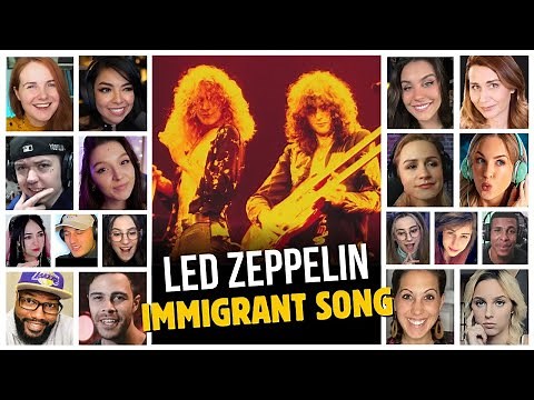 Led Zeppelin - Immigrant Song (Live) - Reaction Compilation