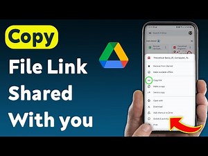 How To Copy File Link Shared With you On Google Drive (Updated)