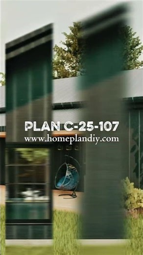 36x30 Modern Cottage House Plan – 2 Bedroom, 2 Bath | DIY Small Home Design #blueprint #floorplan