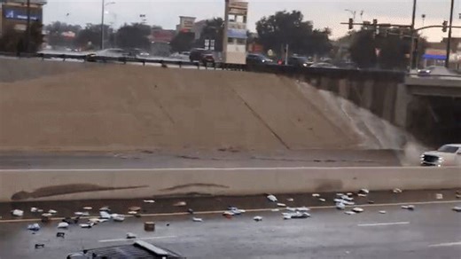Truck Accident in Flooded Amarillo Leads to Highway Closure