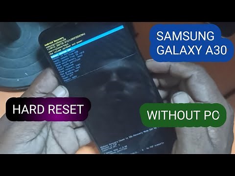How to hard reset or factory data reset in Samsung Galaxy A30