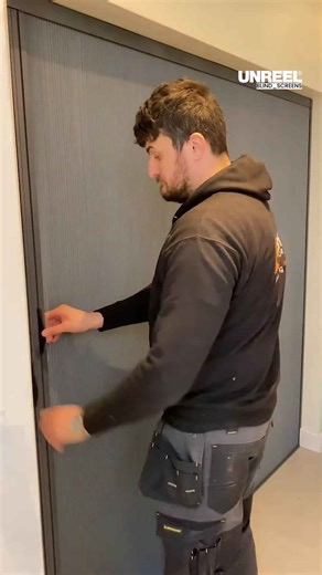 Discover the ultimate Unreel blind screen: Total light control for better sleep!