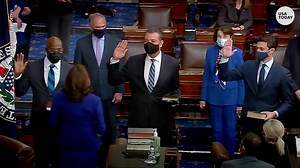 VP Harris' 'very weird' swearing-in for new GA and CA senators