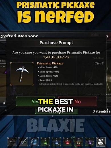 The Forge Prismatic Pickaxe is NERFED 😱