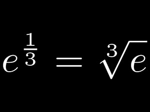 How to Convert from Exponential Form to Logarithmic Form Example with e and a Cube Root