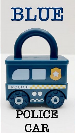Fun Toy Police Car | Best Learn Colors And Vehicles | Educational Video For Toddlers
