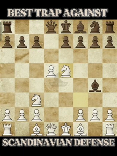 Best Trap Against Scandinavian Defense 📖♟️🔥 #chessmaster | Chess Master