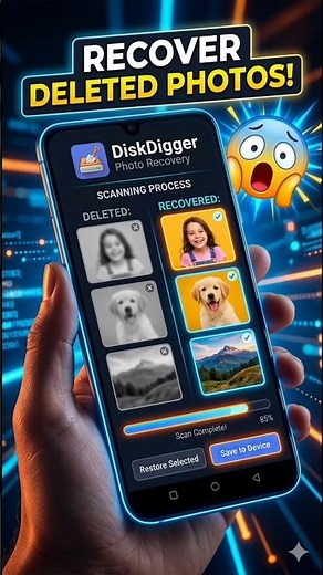 DiskDigger App Full Tutorial | Photo Recovery in 2 Minutes ⚡