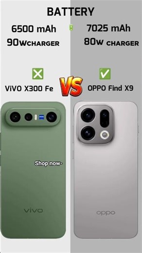 ViVO X300 Fe Vs OPPO Find X9