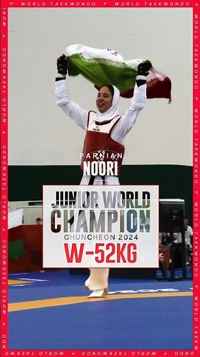 WORLD TAEKWONDO JUNIOR WORLD CHAMPIONSHIPS 2024 CHUNCHEON DAY 1 - PARNIAN NOORI HIGHLIGHTS