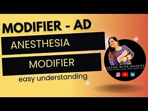 AD MODIFIER #CPTMODIFIER #LEARNWITHDHANYA #MEDICALCODING #cpcexam