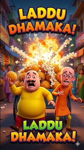 Motu Patlu Laddu Explosion 😱🔥 | Funny Cartoon Short | Popcorn Surprise 🍿 2026.