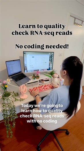 Grace Lindner Fenech on Instagram: "New to RNA-seq data? Don’t know how to code? First step should ALWAYS be quality checks on your raw reads. Follow this video on how to use FastQC on an internet browser with no coding experience needed #rnaseq #bioinformatics #phdjourney #gradschool #codingeducation"