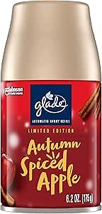 Glade Automatic Spray Refill, Air Freshener for Home and Bathroom, Autumn Spiced Apple, 6.2 Oz