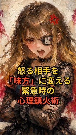 怒る相手を 「味方」に変える緊急時の 心理鎮火術#心理学 #会話術 #怒りの鎮め方