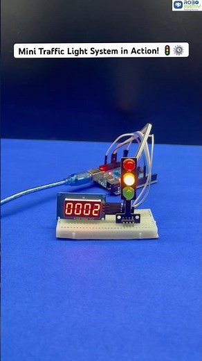 Smart Traffic Light Project — Arduino Controlled! 🤖 #roboarmy #arduinoproject #trafficsignal