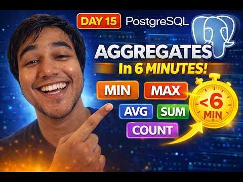 SQL Aggregate Functions in 6 Minutes (Everyone Should Know This) DAY 15