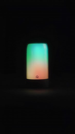 Modern LED Lamp with Gradient Color Display