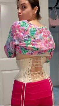 Corset lacing #bodymoddiaries #corsettraining