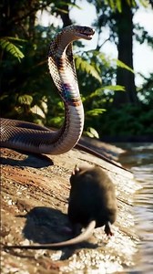 King Cobra vs Rat | Lightning Fast Strike:#Snake #SnakeInside #Wildlife #Animals #Nature