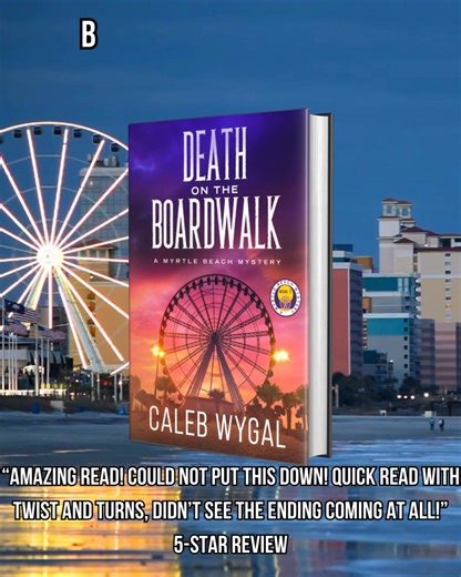 4.3K views · 65 reactions | A body on the boardwalk. A bookstore owner who can’t ignore the clues. The Myrtle Beach Mystery Series blends classic whodunit style with a modern amateur sleuth you’ll root for. Read the full series FREE in Kindle Unlimited or in print. | Caleb Wygal | Facebook