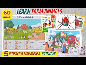 FARM ANIMALS Sounds for Toddlers and Kids | The Very Busy Spider | Eric Carle Read Aloud Books