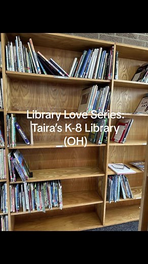 Keeping this 🫶🏻Library Love🫶🏻 going with @Taira Botz’s K-8 library in Ohio. You’ve been so generous. Thank you so much—libraries are the heart of the school and YOU are keeping that heart going! 🔗in bio! #bookshelf #books #thankyou #donations #amazon #wishlist #read #makeadifference #librarytiktok #librariansoftiktok