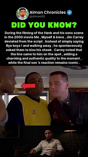 During the filming of the Hank and his sons scene in the 2000 movie Me, Myself &...